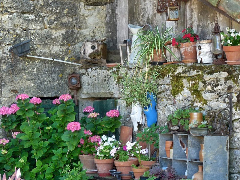 Campingplatz Frankreich Domaine de la Faurie blumen