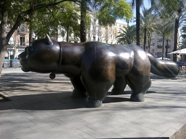 Barcelona Raval Gato Botero