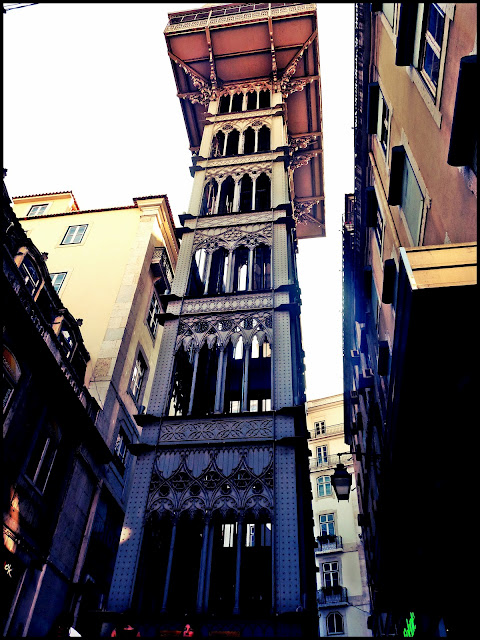 lissabon elevador santa justa aufzug