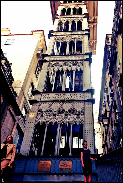 lissabon elevador santa justa aufzug