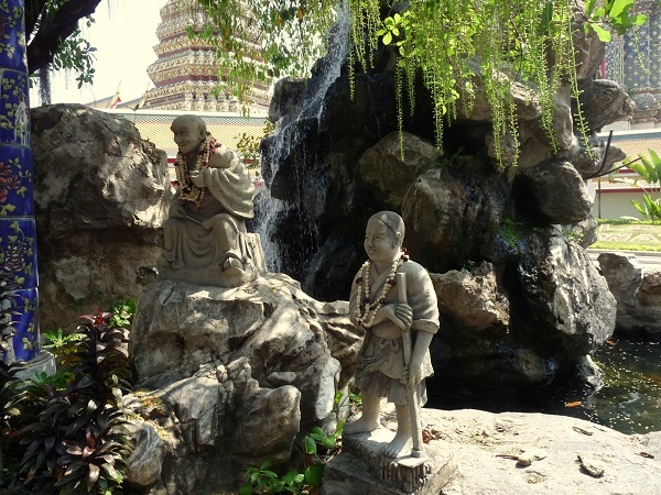 Bangkok Wat Pho Brunnen