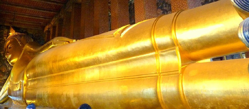 Bangkok Wat Pho Liegender Buddha 15 meter
