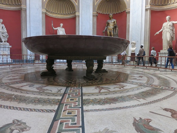 Rom Vatikanische Museen Herkules , Mosaike im Boden