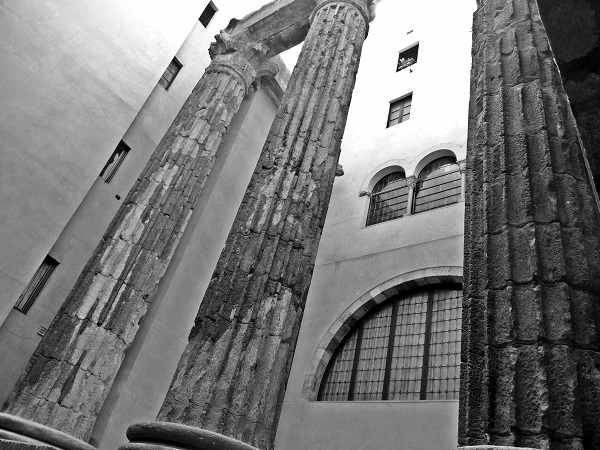 Museum Säulen des Augustustempels Barcelona Barcino
