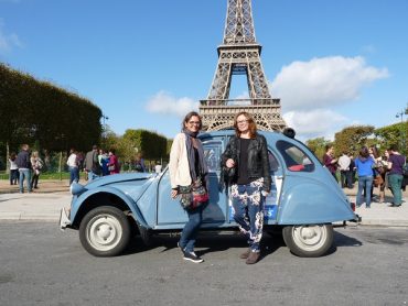 Ente und Eiffelturm in Paris