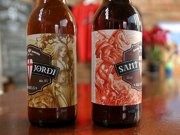 Sant Jordi Etikett Bier