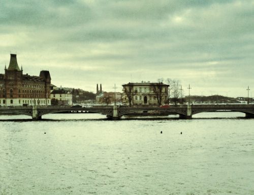 Stockholm auf dem Eis, aber ohne Schnee