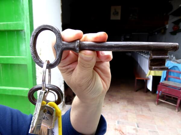 der Schlüssel zur Fischerhütte Tamariu