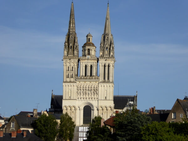 Blick auf die Kathedrale von Angers Anjou