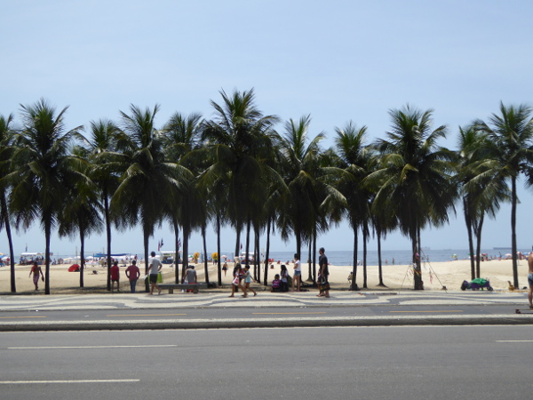 Palmen Strand Copacabana Rio de Janeiro