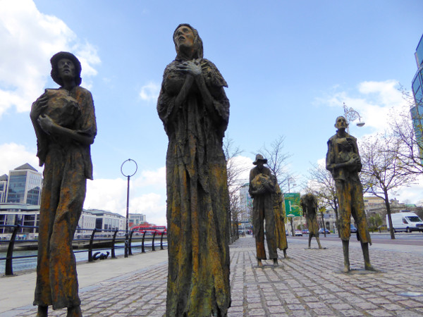 Dublin great famine memorial freibeuter reisen