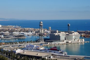 WTC beste Aussicht auf Barcelona und Hafen vom Castell Montjuïc