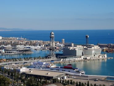 WTC beste Aussicht auf Barcelona und Hafen vom Castell Montjuïc