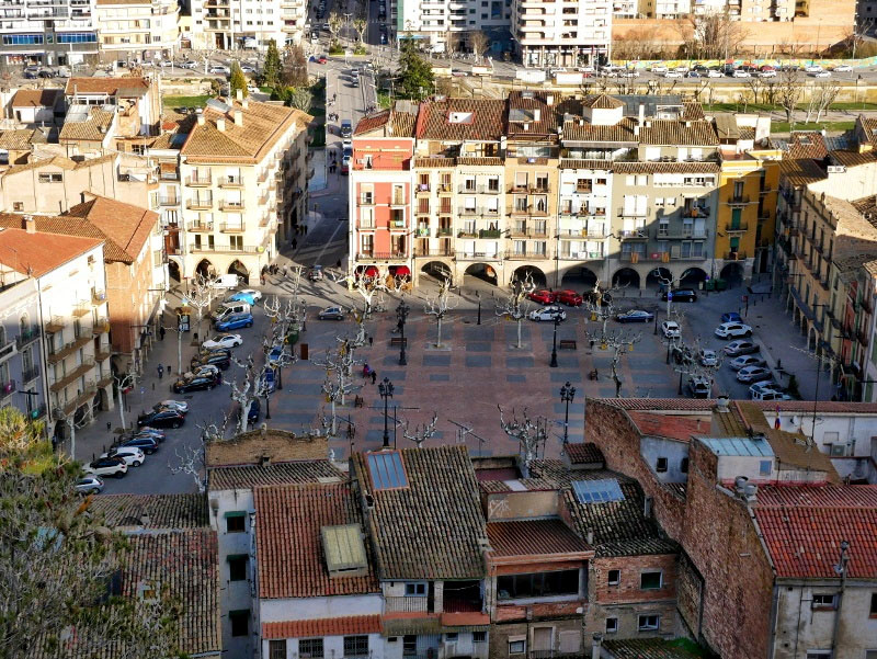 Balaguer Blick von stadtmauer 