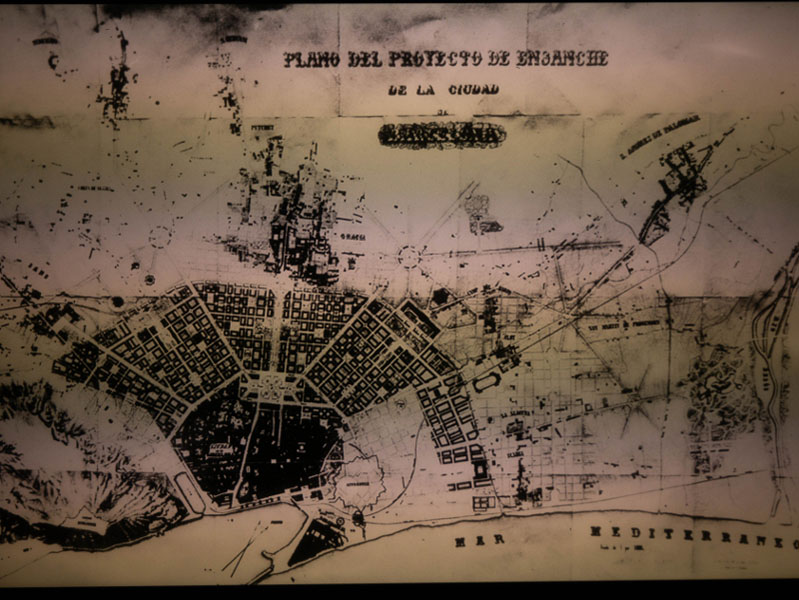 Eixample plan Barcelona Museum katalanische Geschichte MHC freibeuter reisen plan rovira i trias