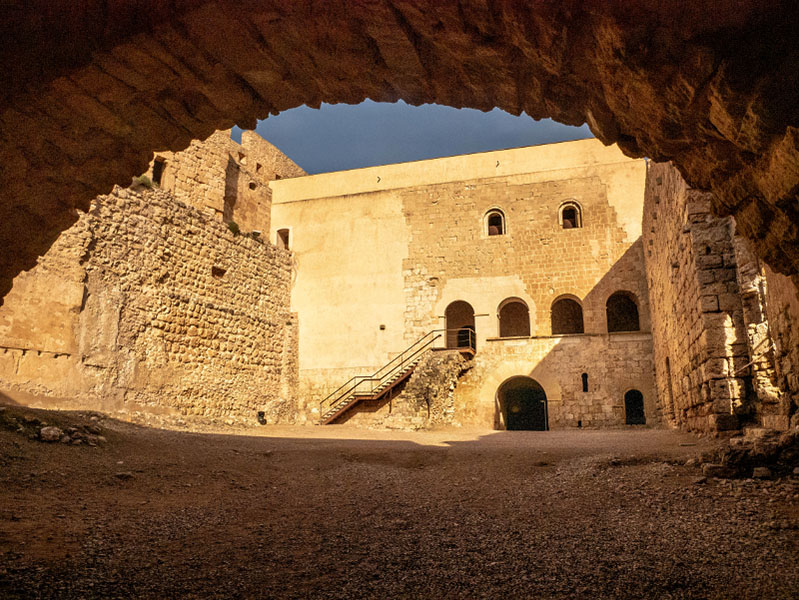 burg der tempelritter miravet innenhof