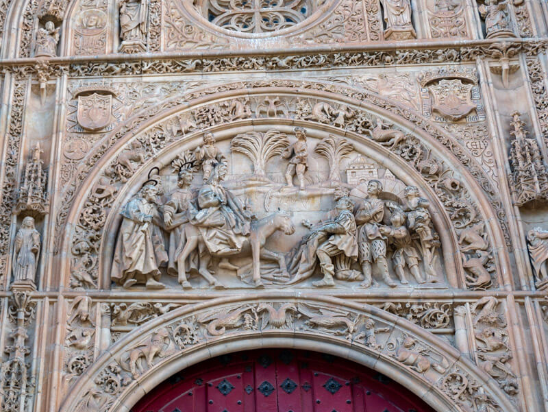 neue Kathedrale Salamanca Fassade Puerta de ramos Astronaut