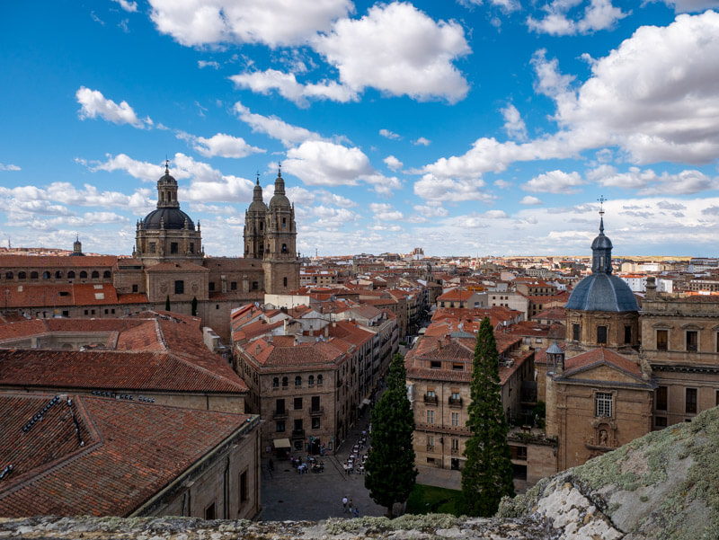 neue Kathedrale Salamanca blick von der alten Kathedrale