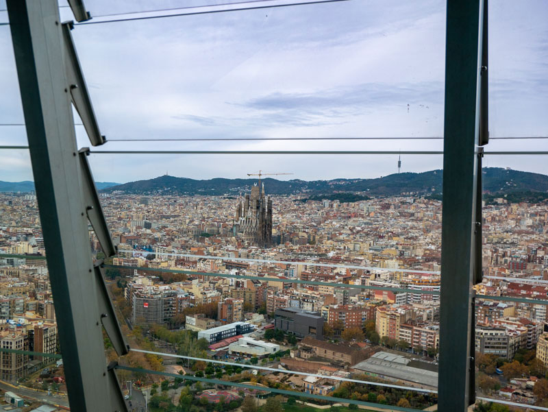 mirador torre glories torre agbar barcelona Aussichtspunkt 