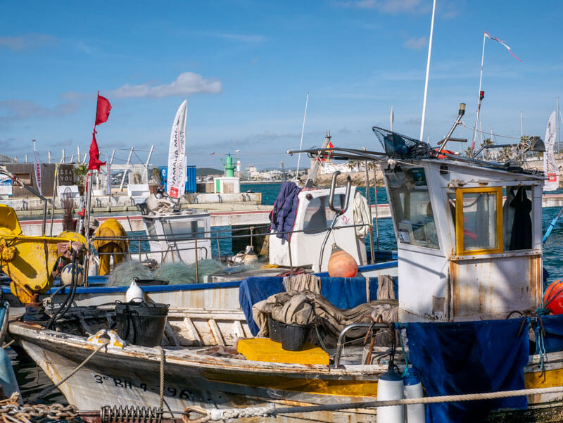 Fischerboote Sitges Port Hafen