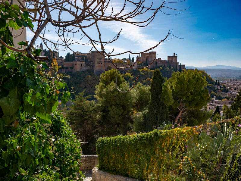 sacromonte granada blick auf alhambra