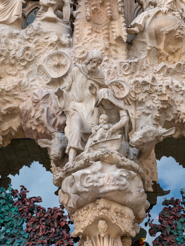 Geburtsfassade Sagrada Familia Heilige Familie